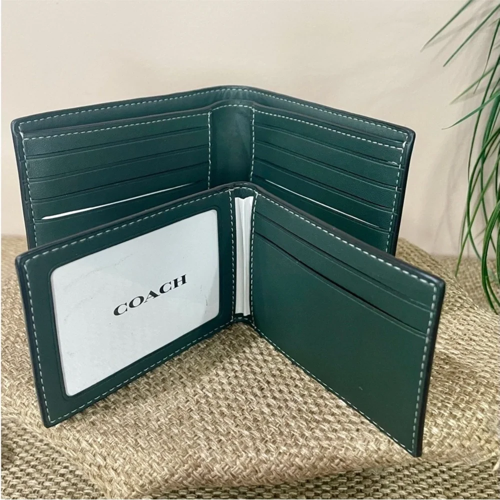 COACH Bifold Wallet with Removable Bifold Card Carrier NWT
